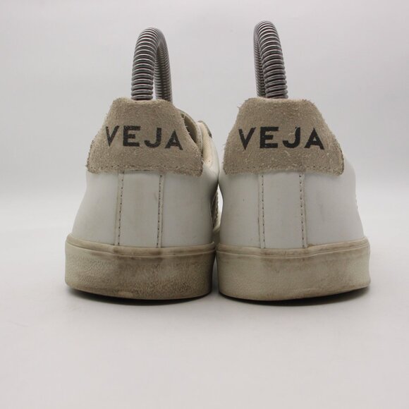 Veja Esplar White Leather Women’s Size 5 Lace Up Trainer Casual Sneakers - Picture 5 of 10
